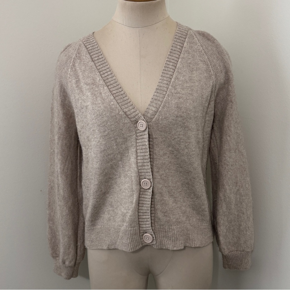 The Reset Small Wool & Cashmere Sweater Cardigan ~ Cozy Classic Capsule Relaxed